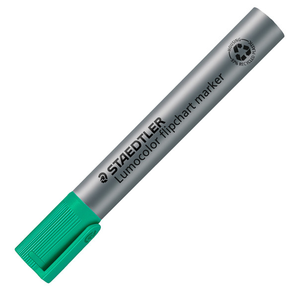 Marcatore Lumocolor Flipchart 356 - a base d'acqua - punta tonda 2 mm - verde - Staedtler