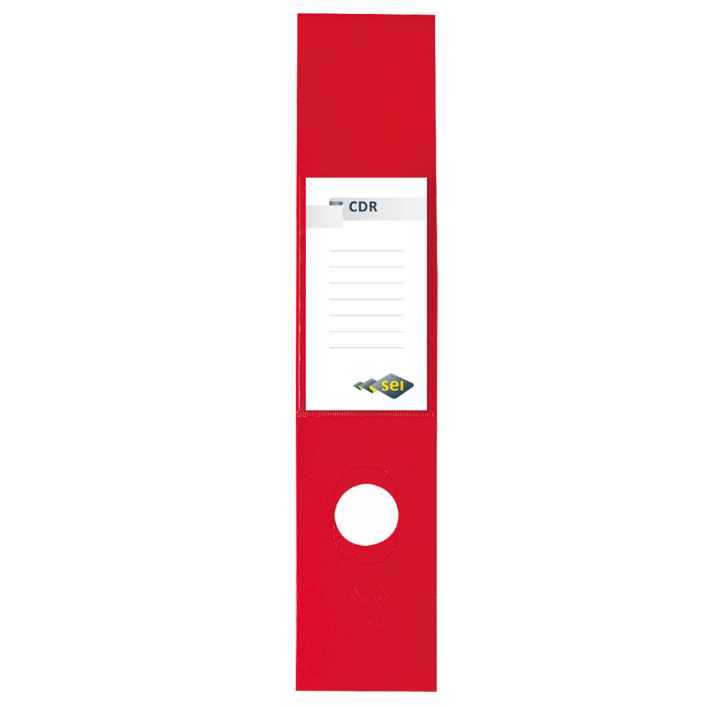 Copridorso CDR - PVC adesivo - 7 x 34,5 cm - rosso - Sei Rota - conf. 10 pezzi