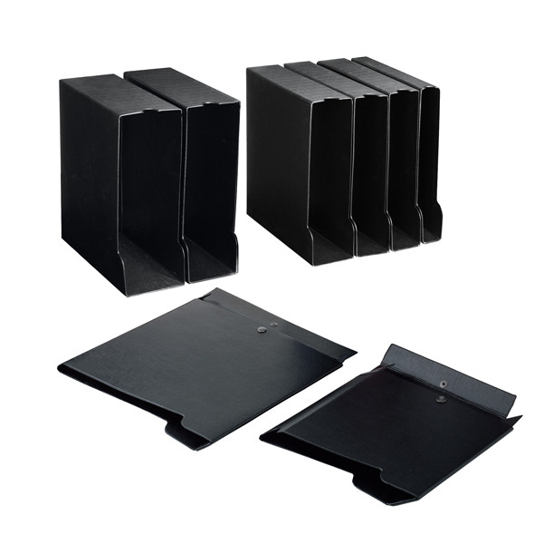 Custodia per raccoglitori 25 - dorso 3,5 cm - nero - Sei rota