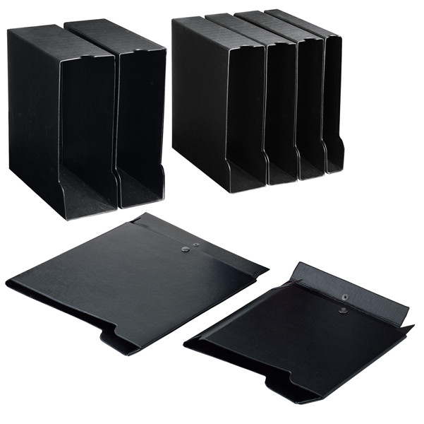 Custodia per raccoglitori 65 - dorso 10 cm - nero - Sei rota