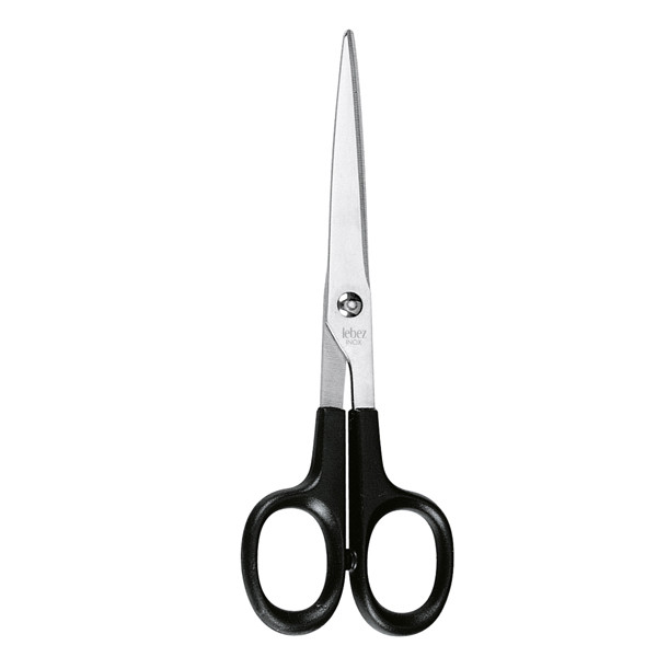 Forbice Professional - 17 cm - lama acciaio inox - nero/grigio - Lebez