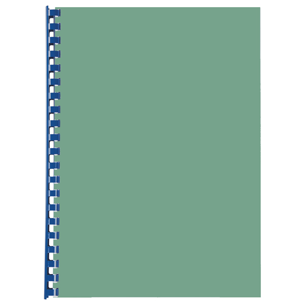 Dorsi spirale - 21 anelli - 10 mm - blu - GBC - conf. 100 pezzi