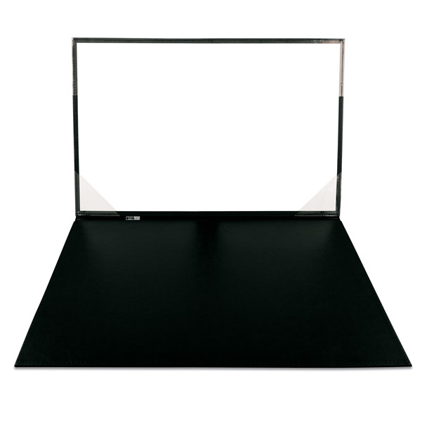 Sottomani doppio in similpelle - nero - 48 x 32 cm - City Time