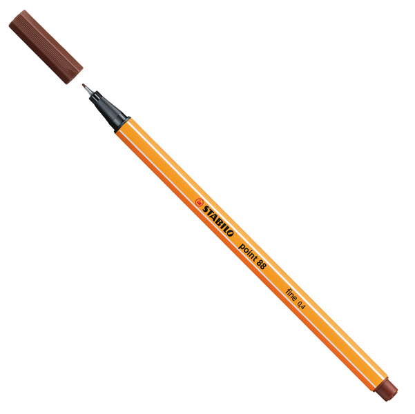 Fineliner Point 88 - punta 0,4 mm - marrone 45 - Stabilo