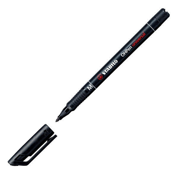Pennarello OHPen universal permanente 843 - punta media 1 mm - colori assortiti - Stabilo - conf. 8 pezzi