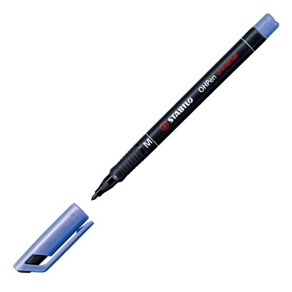 Pennarello OHPen universal permanente 843 - punta media 1 mm - colori assortiti - Stabilo - conf. 8 pezzi