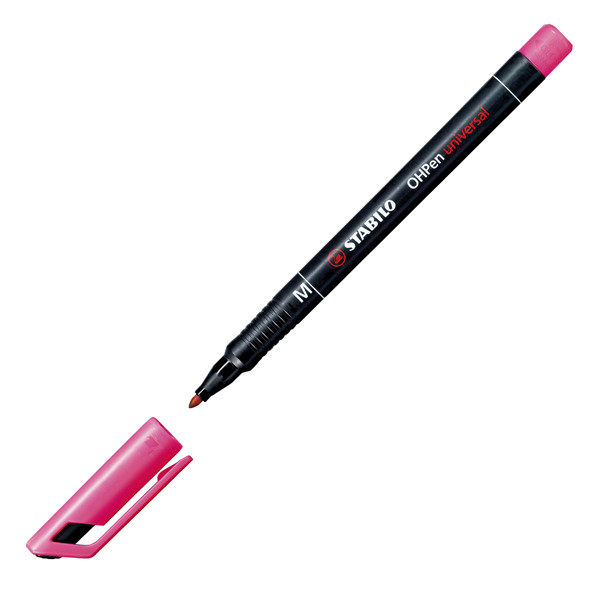 Pennarello OHPen universal permanente 843 - punta media 1 mm - colori assortiti - Stabilo - conf. 8 pezzi