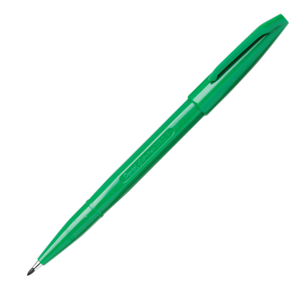 Pennarello Sign Pen S520 punta feltro - punta 2,00mm - verde - Pentel