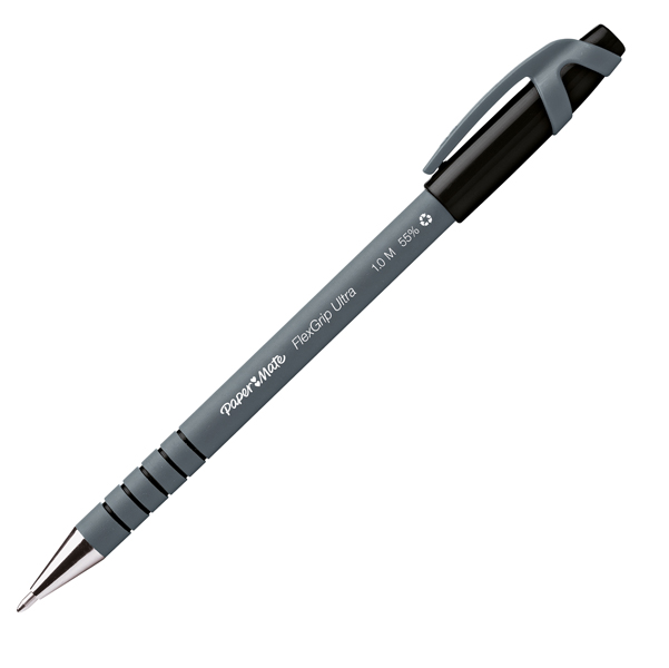 Penna a sfera con cappuccio Flexgrip Ultra - punta 1,0mm - nero - Papermate