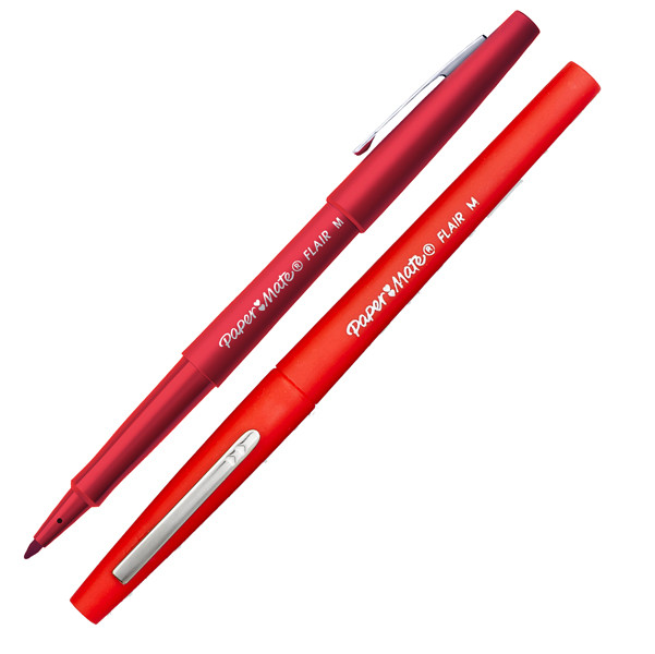 Pennarello Flair Nylon - punta feltro - 1,10mm - rosso - Papermate