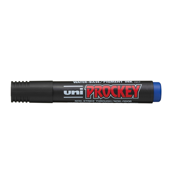 Marcatore Uni Prockey M122 - punta conica da 1,20-1,80mm - blu - Uni Mitsubishi
