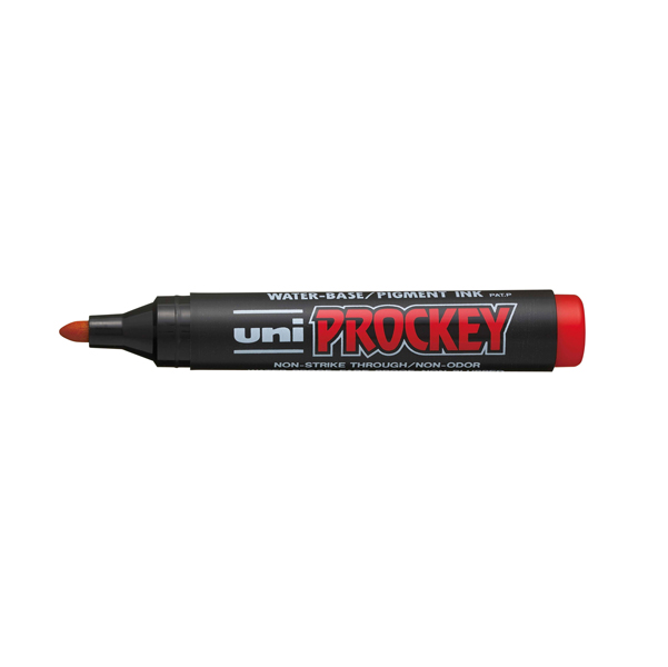 Marcatore Uni Prockey M122 - punta conica da 1,20-1,80mm - rosso - Uni Mitsubishi