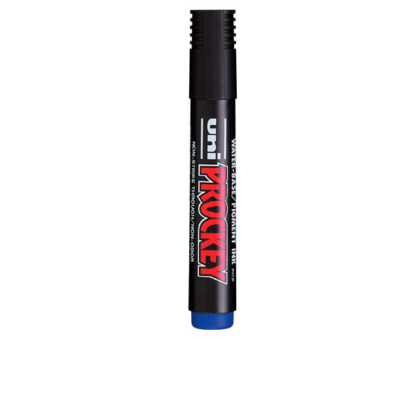 Marcatore Uni Prockey M126 - punta a scalpello da 1,00-5,70mm - blu - Uni Mitsubishi