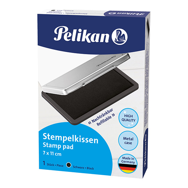 Cuscinetto per timbri - 7 x 11 cm - nero - Pelikan