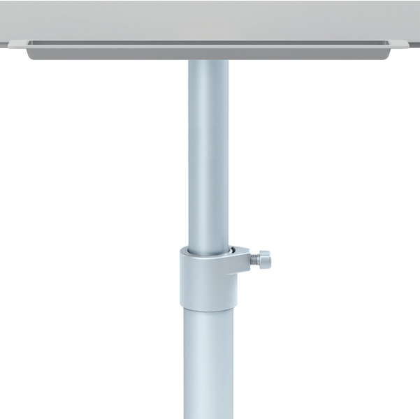 Lavagna portablocco Classic con ruote - 100x70 cm - bracci estensibili - bianco - Nobo