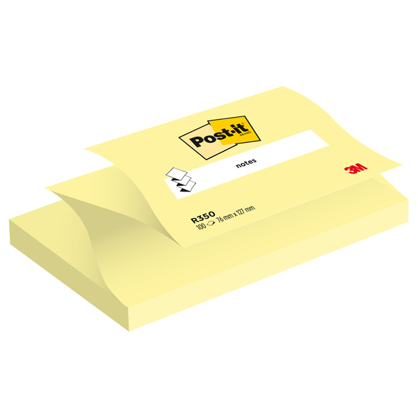 Blocco Post it Super Sticky Z Notes - R350 - 76 x 127 mm - giallo Canary - 100 fogli - Post it