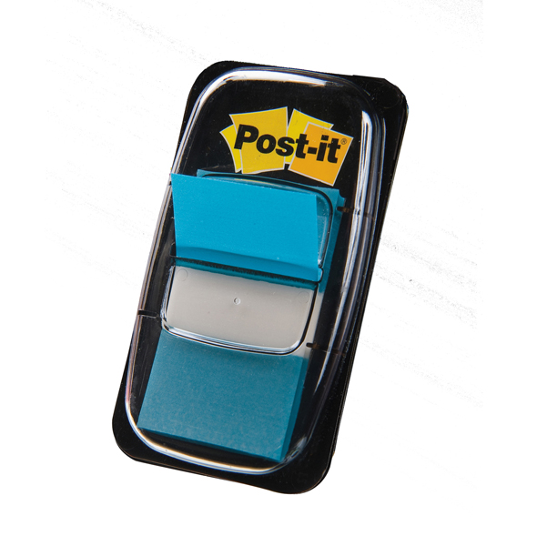 Segnapagina Post it Index Medium - 680-23 - 25,4 x 43,2 mm - blu vivace - Post it - conf. 50 pezzi