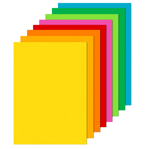 Carta Rismaluce - A4 - 90 gr - mix 8 colori - Favini - conf. 300 fogli