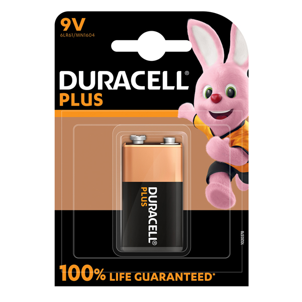 Pila Transistor 9V Plus100 - MN1604 - Duracell - blister 1 pezzo