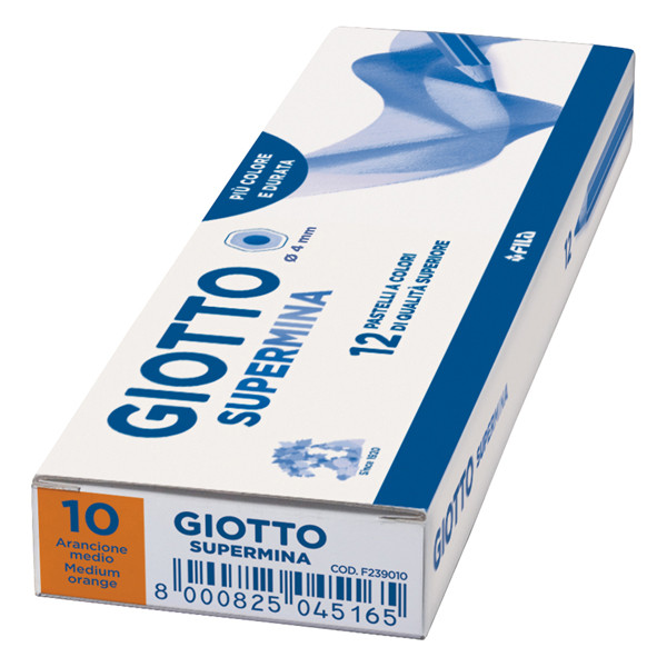 Pastello Supermina - mina 4 mm - arancione medio 10 - Giotto