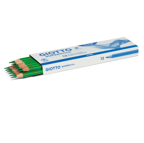 Pastello Supermina - mina 3,8 mm - verde 18 - Giotto