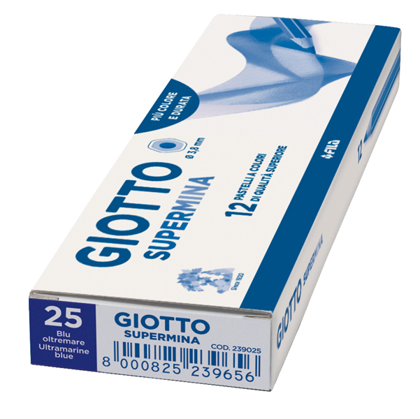 Pastello Supermina - mina 3,8 mm - blu oltremare 25 - Giotto
