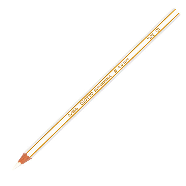 Pastello Supermina - mina 4 mm - bianco 01 - Giotto