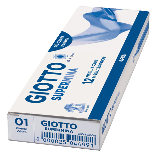 Pastello Supermina - mina 4 mm - bianco 01 - Giotto