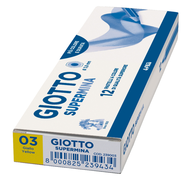 Pastello Supermina - mina 3,8 mm - giallo 03 - Giotto
