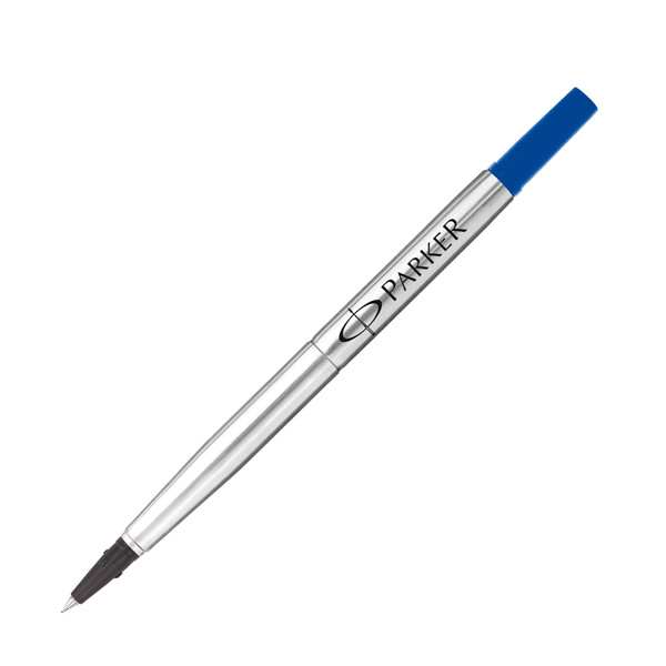 Refill roller Quink standard - punta fine - metallo - blu - Parker