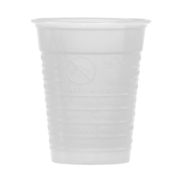 Bicchieri - monouso - 200 cc - bianco - Dopla - conf. 100 pezzi