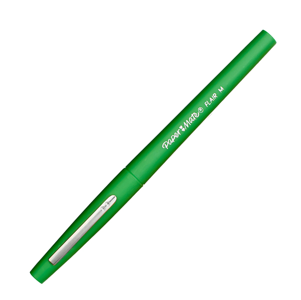 Pennarello Flair Nylon - punta 1,1mm - verde - Papermate