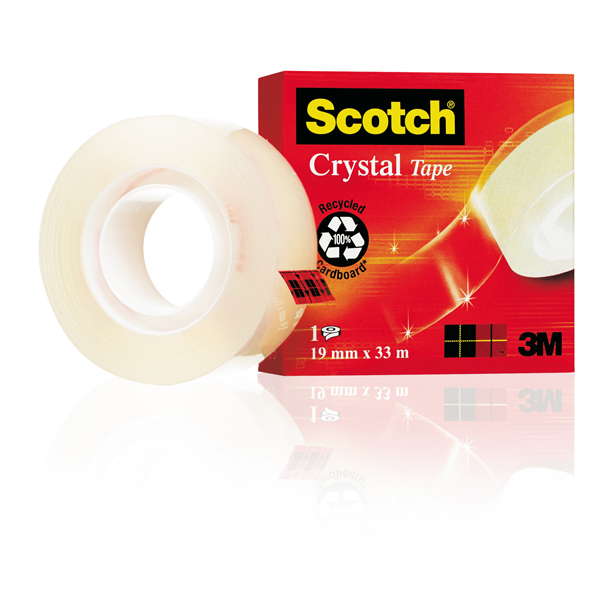 SCOTCH® - 7100027400 - Nastro adesivo crystal 600 19 mm x 66 m  supertrasparente - 600 - 3134375261951