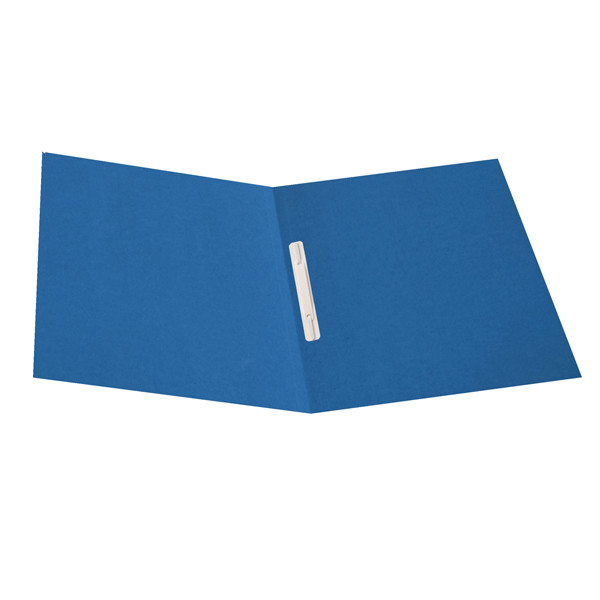 Cartellina semplice con pressino - 200 gr - 25 x 34 cm - cartoncino riciclato manilla - azzurro - Cartotecnica del Garda - conf. 50 pezzi
