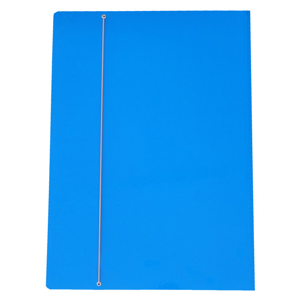 Cartella con elastico - A3 - dorso variabile - cartone plastificato - azzurro - Cartotecnica del Garda