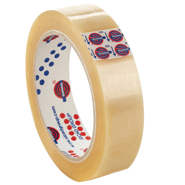 Nastro adesivo 66mtx25mm trasp. pvc 330 eurocel