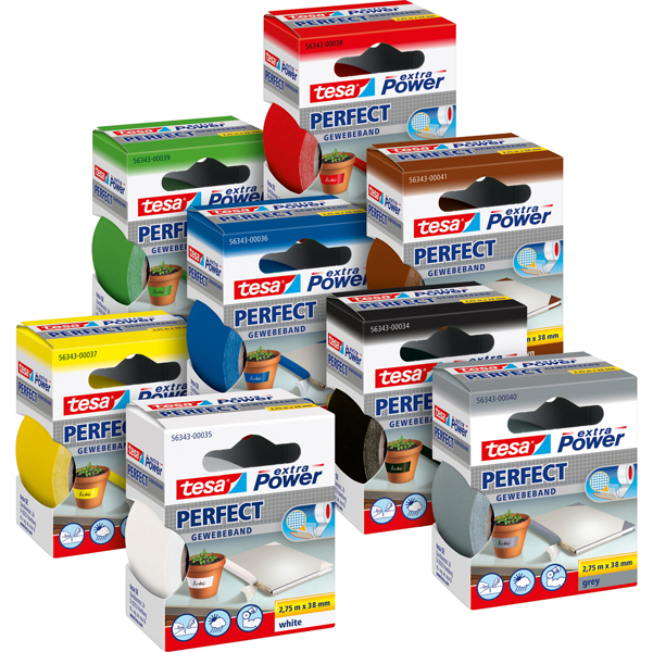 Nastro adesivo telato XP Perfect - 38 mm x 2,7 m - bianco - Tesa