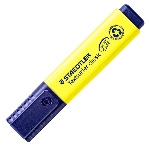 Evidenziatore Textsurfer Classic - punta a scalpello - tratto da 1,0-5,0mm - giallo - Staedtler