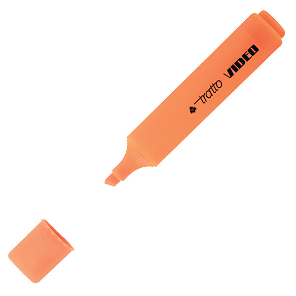Evidenziatore Tratto Video - punta a scalpello - tratto da 1,0-5,0mm - astuccio 4 colori - Tratto
