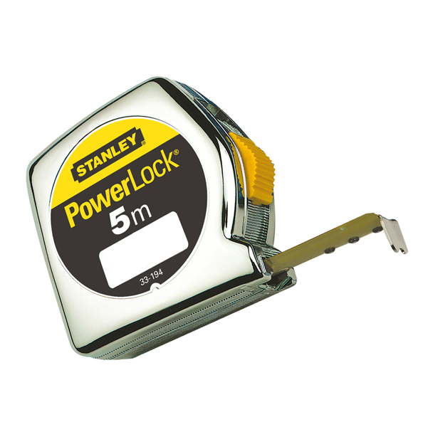 Flessometro PowerLock - 5 mt - larghezza nastro 19 mm - Stanley