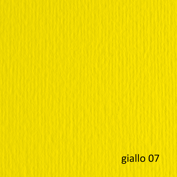 Cartoncino Elle Erre - 50x70cm - 220gr - giallo 107 - Fabriano - blister 20 fogli