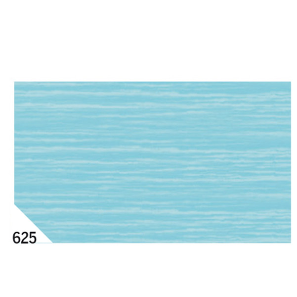 Carta crespa - 50 x 250 cm - 48 gr - azzurro 625 - Rex Sadoch - conf.10 rotoli