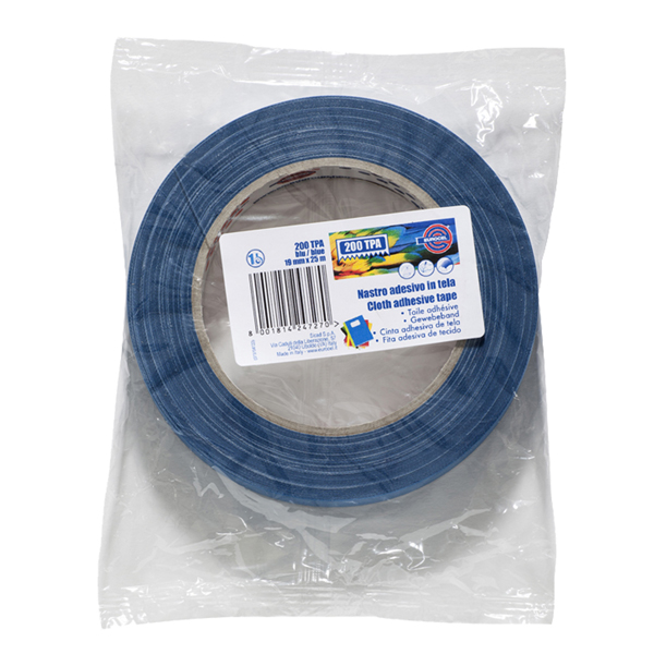 Nastro adesivo telato TPA 200 - blu - 19 mm x 25 m - Eurocel