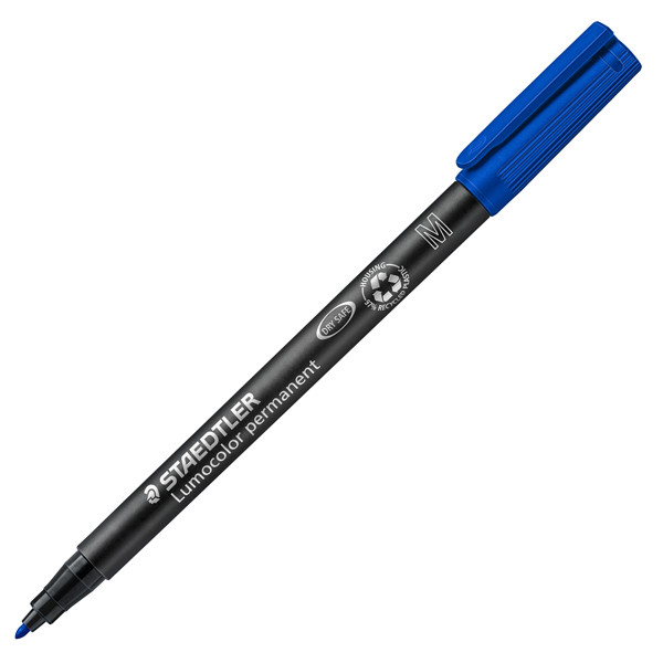 Pennarello Lumocolor Permanent 317 - punta 1,0mm - blu - Staedtler