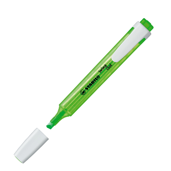 Evidenziatore Swing Cool - punta a scalpello - tratto da 1,0mm e 4,0mm - astuccio 4 colori - Stabilo