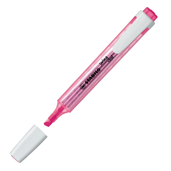 Evidenziatore Swing Cool - punta a scalpello - tratto 1 - 4 mm - Stabilo - astuccio 4 colori
