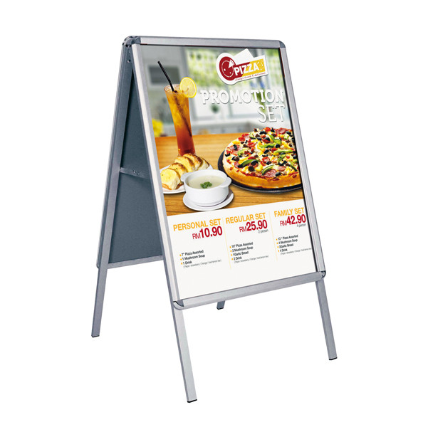 Cavalletto bifacciale - cornici a scatto - 50 x 70 cm