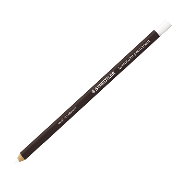 Matita Lumocolor Glasochrom - permanente  - bianco - Staedtler