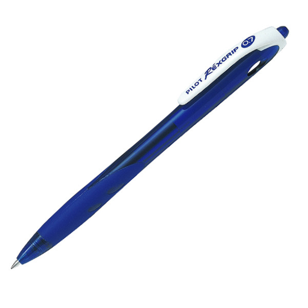 Penna a sfera a scatto Rexgrip - punta 0,7mm - blu - Pilot