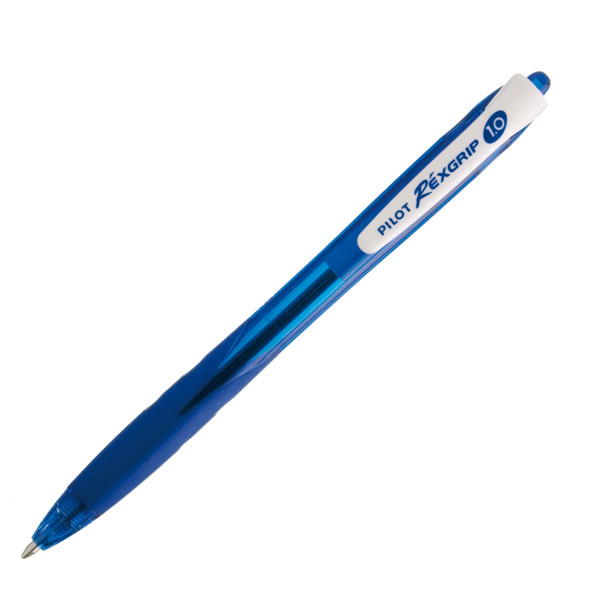 Penna a sfera a scatto Rexgrip - punta 1,0mm - blu - Pilot